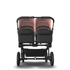 Bugaboo  Donkey 5 Twin Black/Midnight BlackMorning Pink