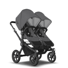 Bugaboo  Donkey 5 Twin Black/Grey Melange