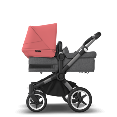 Bugaboo  Donkey 5 Twin Graphite/Grey MelangeSunrise Red