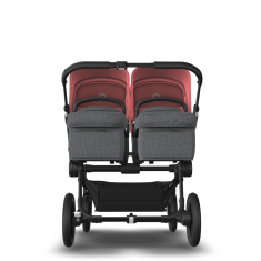 Bugaboo  Donkey 5 Twin Black/Grey MelangeSunrise Red