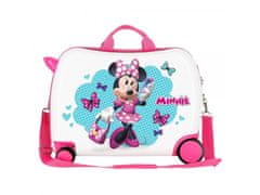 Jada Toys Otroški potovalni kovček na kolesih / otroški voziček MINNIE MOUSE White, 34L, 4649862