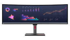 Lenovo ThinkVision P49w-30 ukrivljen monitor, 124 cm (49"), IPS, DQHD, 60 Hz (63DBRAT1EU)