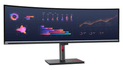 Lenovo ThinkVision P49w-30 ukrivljen monitor, 124 cm (49"), IPS, DQHD, 60 Hz (63DBRAT1EU)