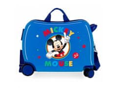 Jada Toys Detský cestovný kufor na kolieskach / odrážadlo MICKEY MOUSE Circle Blue, 2039821