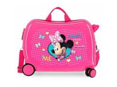 Jada Toys Otroški potovalni kovček na kolesih / otroški voziček MINNIE MOUSE Pink, 34L, 22398E1