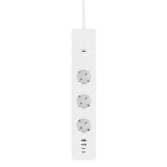 WOOX R6132 Smart WiFi pametni podaljšek s 3x Schuko 2x USB2.0 2x USB-C vtičnicami razdelilec