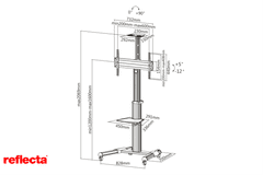 Reflecta TV STOJALO za 37-70 col na kolescih-videokonferenčno 70VC 23210