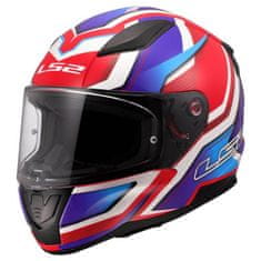 LS2 Motoristična čelada Rapid II Fkitz (FF353), bela/modra/rdeča