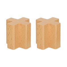 WOWO Lesene učne kocke Montessori puzzle barvne