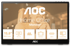 AOC 16T3EA prenosni monitor, FHD, IPS, USB-C