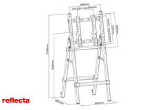 Reflecta TV STOJALO za 32-55 col zložljivo-prenosno 55DS 23214