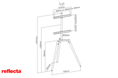 Reflecta TV STOJALO za 50-65 col na treh nogah Elegant 65W 23219