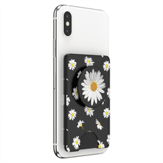 PopSockets PopWallet+ White Daisy, etui za kartice z vgrajenim ročajem PopGrip Gen.2