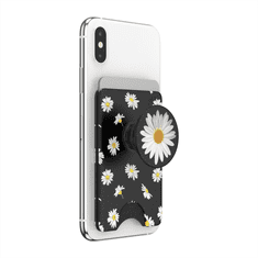 PopSockets PopWallet+ White Daisy, etui za kartice z vgrajenim ročajem PopGrip Gen.2