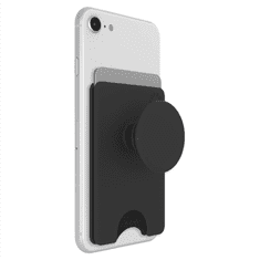 PopSockets PopWallet+ Black, etui za kartice z vgrajenim ročajem PopGrip Gen.2