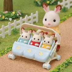 Sylvanian Families Voziček za trojčke