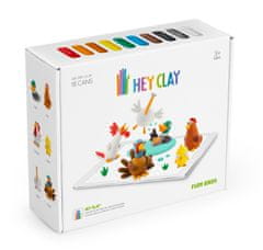 HEY CLAY Ustvarjalni set - Ptice s kmetije