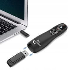 GOTEL Rdeči laserski kazalnik USB za projekcije MS Office