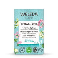 Weleda Aromatično zeliščno milo Geranija + Litsea Cubeba (prha) 75 g