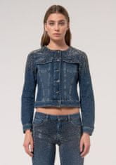 FRACOMINA Denim jakna Cleanstone Modra L