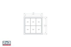 Zunanja OGLASNA VITRINA 70x75cm – magnetna GS16A4W