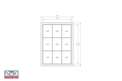 Zunanja OGLASNA VITRINA 101x75cm – magnetna GS19A4W