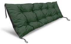 shumee Vrtna blazina 120x40 cm nepremočljiva za paletno klop zelena