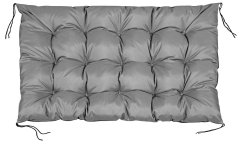 shumee Vrtna blazina 120x80 cm za paletno klop vodoodporna siva