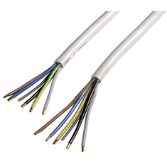 Hama Xavaxov napajalni kabel za električni štedilnik, H05VV-F 5 x 2,5 mm2, bel, 2,5 m