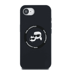 Karl Lagerfeld Originalen ovitek MagSafe iPhone 16e - Karl and Choupette - črn - KLHMPSE4SKCHTCK