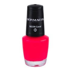 Dermacol Neon neon lak za nohte 5 ml Odtenek 30 neon coral