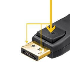 Goobay DisplayPort 1.2 (M/M) 3m pozlačen kabel