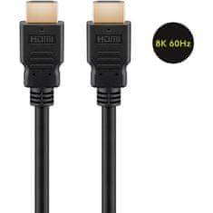 Goobay High Speed HDMI 2.1 8K z mrežno povezavo pozlačen 1 m kabel