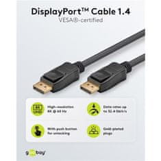 Goobay DisplayPort 1.4 (M/M) 2m 8K Certified 32,4Gbit/s kabel