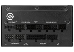 MSI napajalnik MAG A1250GL PCIE5/ 1250W/ ATX3.1/ akt. PFC/ 7 let polne garancije/ 135 mm ventilator/ modularna napeljava/ 80PLUS Gold