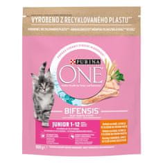 Purina ONE ONE Bifensis Junior s piščancem in polnozrnatimi žiti, 8x800 g