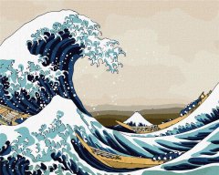 Rayher.	 Slikanje po številkah, Big wave in Kanagawa, 40x50 cm