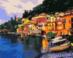 Rayher.	 Slikanje po številkah, Evening Italy, 40x50 cm