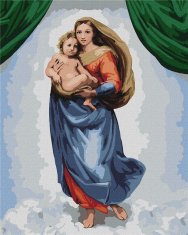 Rayher.	 Slikanje po številkah, Sistine Madonna, 40x50 cm