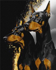 Rayher.	 Slikanje po številkah, Faithful Doberman, 40x50 cm