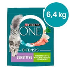 Purina ONE ONE Bifensis Sensitive s puranom in rižem, 8x800 g