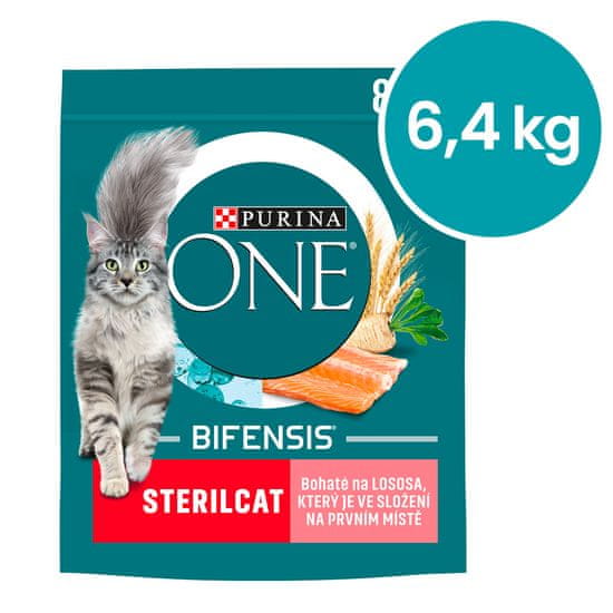 Purina ONE ONE Bifensis Sensitive z lososom in pšenico, 8x800 g