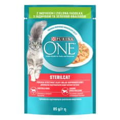 Purina ONE STERILCAT puran v soku 26×85 g