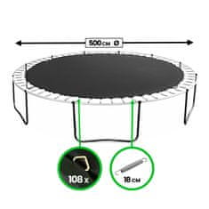 Chiemsee Odbojna površina za trampolin 500 cm (108 lukenj)