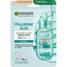 Garnier Skin Naturals Hyaluronic Aloe Serum Tissue Mask vlažilna in negovalna maska v robčku 1 kos za ženske