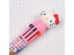 HELLO KITTY Hello Kitty Večbarvno pisalo 10v1, avtomatsko, barvno, šolsko 0,5 mm 