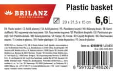 BRILANZ Košara 29x21,5x15cm plastika, BELA