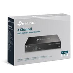 TP-Link VIGI NVR1004H-4P-2TB 4-kanalni PoE+ 2TB disk video snemalnik