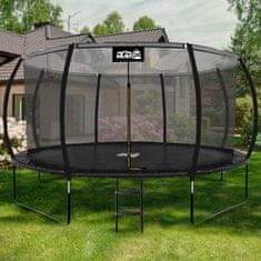 Aga SPORT EXCLUSIVE Trampolin 366 cm Črna + zaščitna mreža + lestev