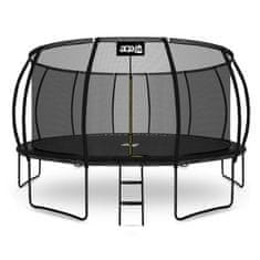 Aga SPORT EXCLUSIVE Trampolin 500 cm Črna + zaščitna mreža + lestev